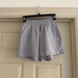 Missguided Women's Gray Elastic-Waist Lounge Shorts